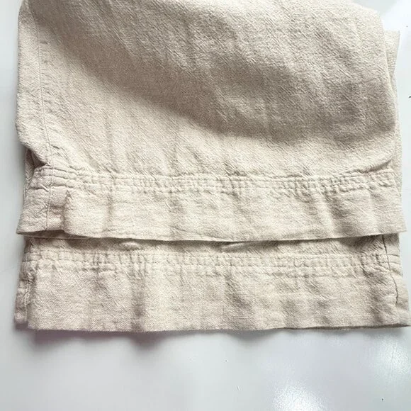 Old Navy Pants Set of 2 Womens XXL Beige & Stripe Linen Blend Wide Leg High Rise - Picture 8 of 13